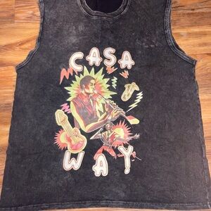 & Other Stories Black Graphic Tank Top